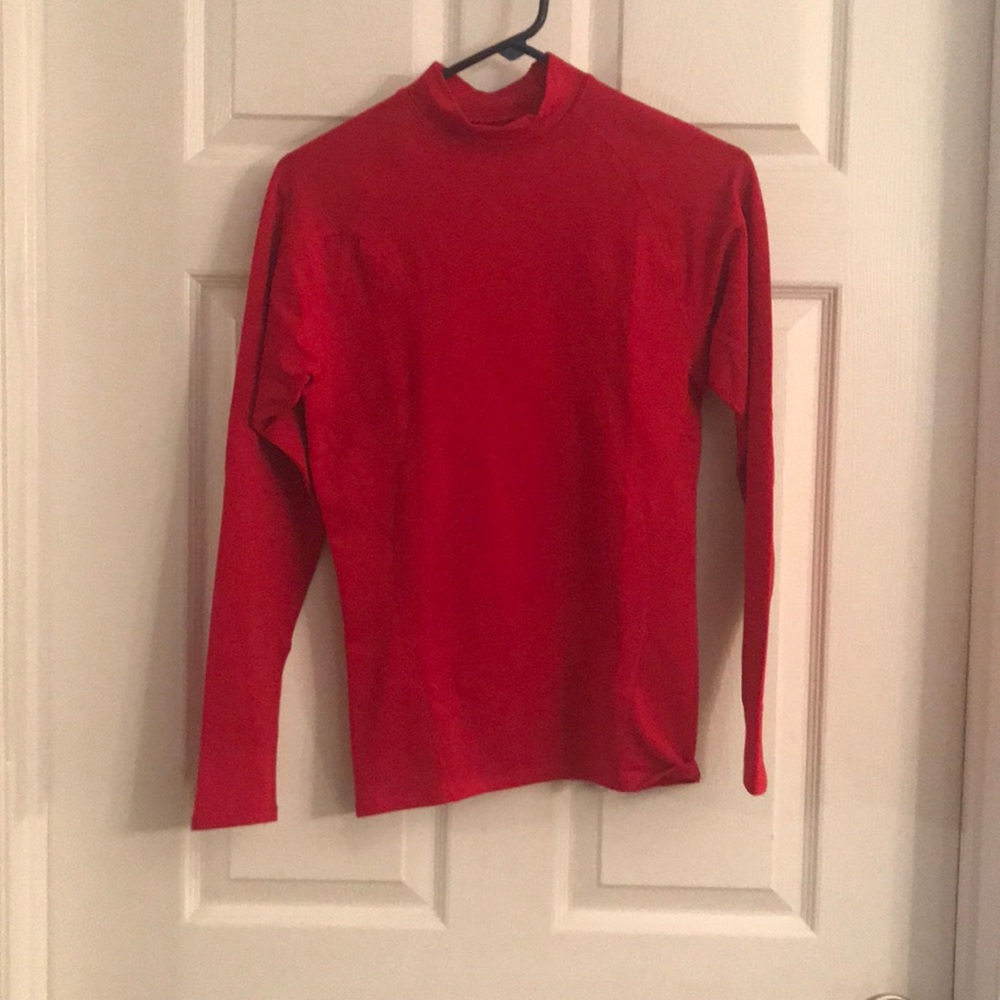 Uni-sex athletic dry fit shirt.